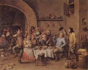 TENIERS, David the Younger Twelfth Night oil